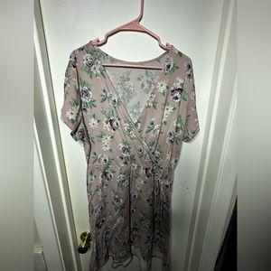 Pink floral dress from Just be